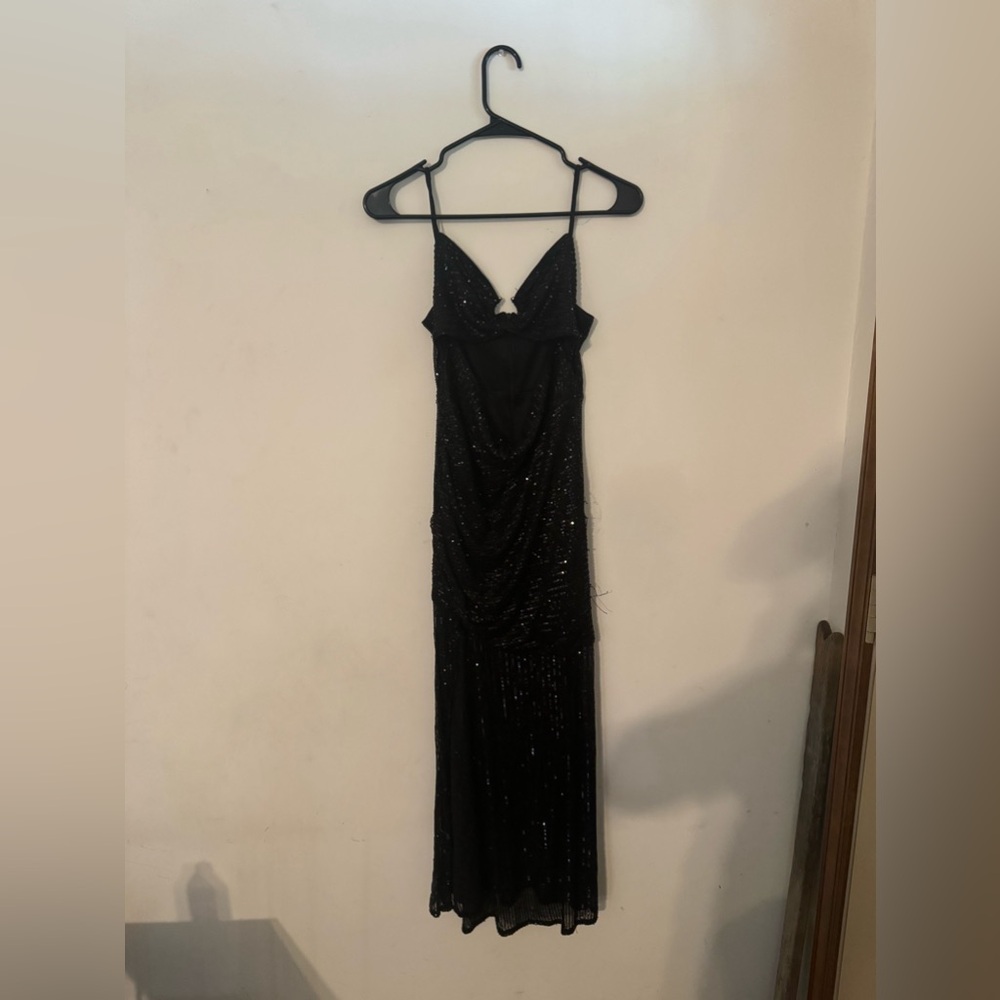SHEIN Black Maxi Desss